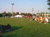 Blick zum gro�en Konzertzelt der TKS