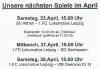 Wichtig! - Die n�chsten Spieltermine