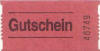 Das Original von vorn von der Kassenrolle