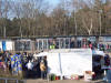 Riesenandrang 10 Minuten vor dem geplanten Spielbeginn