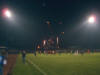 Das Finale: Feuerwerk nach dem Pokalsieg...