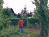 Ein Bauger�st im Nachbargarten als Zuschauertrib�ne!