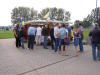 Der blaugelbe LOK-Fanshop