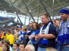 "Verirrte" Schalker im LOK-Fanblock