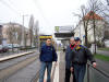 Ankunft mit der Tram 16 an der Mosenthinstra�e