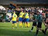 Jubel �ber das 2:0 von Kapit�n Frank Wimberger
