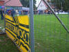 Auch unser Banner triefte vom Na�
