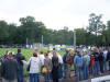 Blick auf die kleine Fahnengalerie, f�r das Loco-Banner war da kein Platz mehr...
