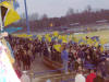 Die Fans jubeln in blaugelb