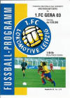 Spielprogramm der LOK-Frauen, die Nummer 2 gegen Gera