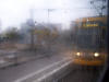 tr�ber Blick aus der Tram