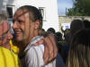 Superst�rmer Ren� Heusel wird umarmt