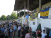 Locomotion-Banner an der Trib�ne