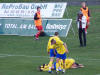 Kollektiver Jubel �ber das 2:0...