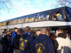 Wieder ein Bus voll LOK-Fans bei der Abfahrt