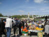 Ankunft am Wochenmarkt Sportforum