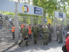 Dreifach-Schleuse mit elektronischen Scannern und Drehkreuzen