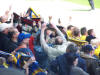 Jubel �ber das 3:0 bei den Fans...