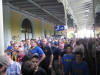 Der Fanmob entert den Bahnhof Grimma!
