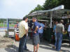 Vorstand Ren� Weber im Gespr�ch mit Grimmas Neumanager Frank Wimberger