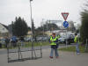 Kontrollposten am Parkplatz
