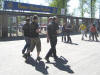 40 Minuten vor Anpfiff vor dem Stadion