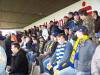 Die Trib�ne war ganz den G�stefans reserviert