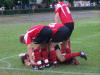 Engelsdorfer Jubelkn�uel nach dem �berraschenden 1:0