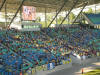 ... aber zum Spielstart um 19:15 ist Block D gut gef�llt.