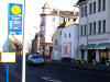 Abfahrt vom �rztehaus in Mberg mit Bus 107