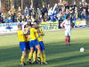Jubel bei unseren Kickers �ber das 1:0 durch Bl�mel