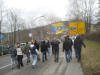 Das Stadion ist schon in Sichtweite