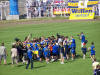 Gro�er Jubelkreis der Mannschaft