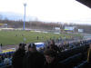 Bannewitz-Fans mit Fu�ballcaps auf der Trib�ne