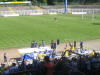 Jubel an der Bank �ber das 1:0 von Ledwoch