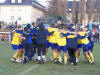 Ausgelassener Siegesjubel unseres Teams