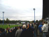 Halbzeitstand 2:0, die Fans sind zufrieden