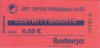 Das bereits abgerissene Billett f�r 6 �