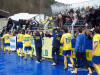 Der Fanblock feiert mit