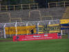 Fanbanner vor leeren R�ngen