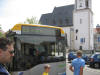 Ankunft im Linienbus 65 in Markranst�dt, Kirche.