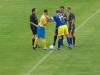 Shake hands der beiden blaugelben Kapit�ne