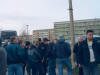 Ankunft und Aussteigen am Wohngebiet in Auerbach