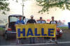 und auch HALLE ist blaugelb!