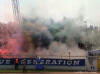 Gro�er Rauch aus dem FCM-Fanblock