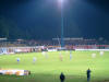 Etwa 1000 Hallenser im G�steblock feiern das 0:1