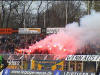 Tolle Pyroshow auf der Gegengerade