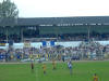 Blick zur Trib�ne, immer mehr neue Fanbanner sind zu entdecken