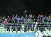 VfB-Fans feiern das 100. Ausw�rtsspiel von Loco-Thomas...
