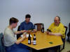 Alex, Mathias und Reini an Tisch 2